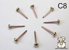 x10 Clous malle Laiton C8 - Ø8mm Nails brass trunk vintage louis vuitton goyard