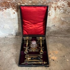 Nécessaire, écritoire de gentilhomme – XIXe siècle – complet avec son coffret