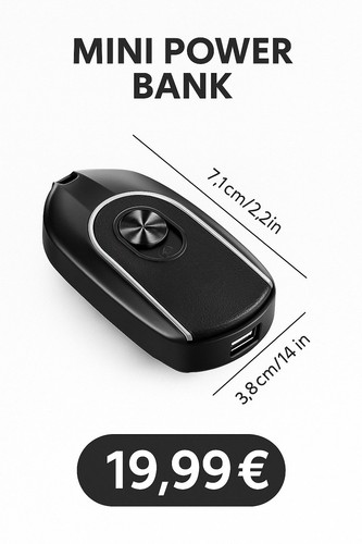 Power bank porte clés - porte, solaire