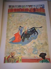 ANCIENNE LITHOGRAPHIE PEINTURE