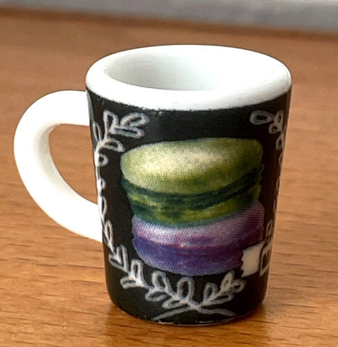 Fève tasse mug macaron vert - macaron,