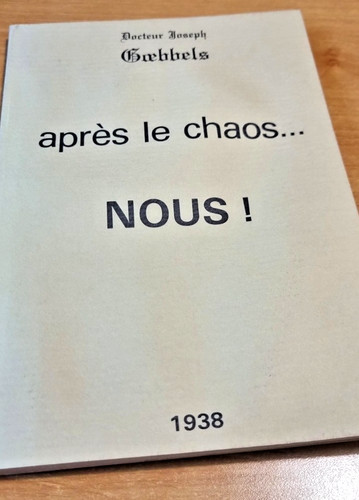 Joseph goebbels après - ., le