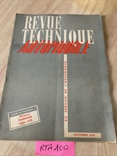 Moteur Panhard diesel type 4HL manuel Revue Technique Automobile RTA 1950