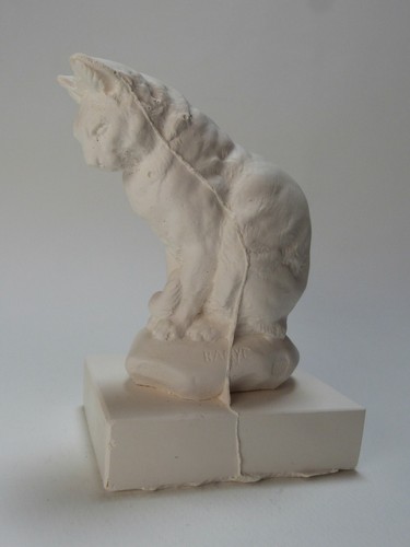 Statuette chat assis - statuette, «