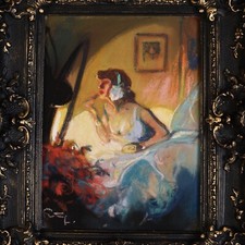 Ballerine Pastel Original  Louis Ernest Fortuné Andrieux dit Fortuney 1875 1951