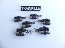 611 JOUEF 6 BOGIES NOIRS AVEC ATTELAGE POUR WAGON ESSIEUX METAL