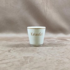 Tasse Brûlot ancienne Loiselet en faïence blanche Made in France Vintage 1920
