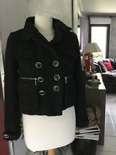 Veste perfecto MANGO taille S noir/gris bon etat