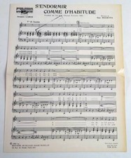 Partition vintage sheet music