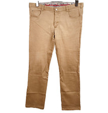 Meyer Pantalon Homme W102 L92 Marron Coton Stretch Coupe Droite 5 Poches Bureau