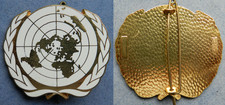 INSIGNE DE BÉRET ONU NATIONS UNIES UNITED NATIONS - DELSART