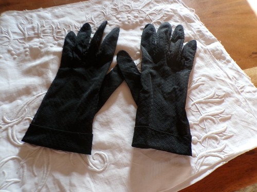 Linge ancien paire gants - linge,