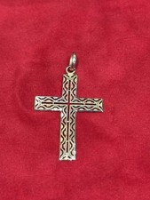 Croix Ancienne En Or 18k