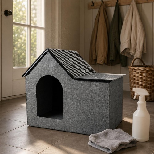 Cabane chat pliable lavable - chat,