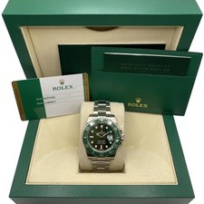 Rolex Submariner 116610LV Hulk Vert Acier Céramique Montre Boîte Documents