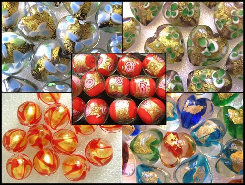 Aux choix perle verre - perle, en