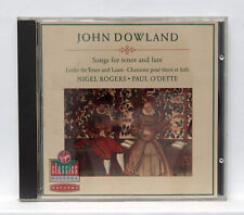 NIGEL ROGERS, PAUL O'DETTE  ⸺ DOWLAND Songs for tenor and lute ⸺ VIRGIN CD NM