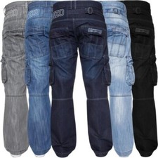 Enzo Hommes Cargo Combat Jean