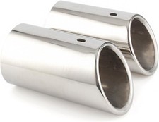 2x Tailpipe Éblouissement