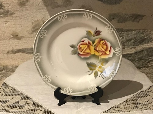 Ancienne assiette plate digoin - plate,