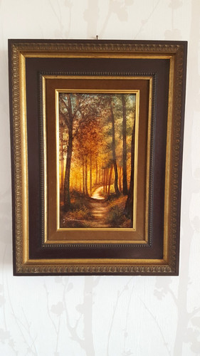 Ancien cadre peinture sur - peinture,