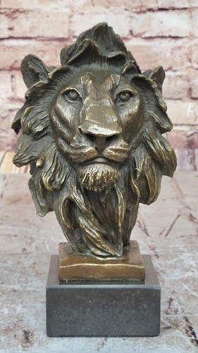Statue sculpture tête lion - statue, de