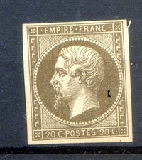 151125 TIMBRE FRANCE ESSAI DE COULEUR sur empire