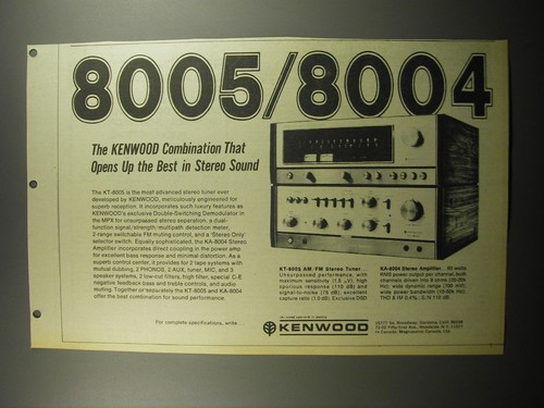 1974 kenwood kt - 1974, kt-8005