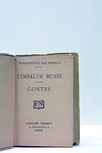Des périers cymbalum mundi - cymbalum,