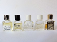 lot de 5 miniatures de parfum vintage dont Y parfum