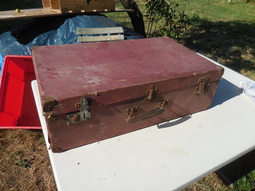 Ancienne valise papier et - valise,