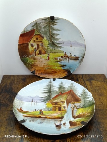 Paire assiettes plates - paire, d'assiettes