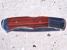 Ancien BUCK 531 de 1991, pompe, manche bois, guillochage, NOS