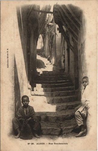 Cpa algeria alger rue - algeria,