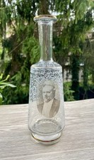 Carafe en Verre Gravé Publicitaire Raymond Poincaré - Début XX