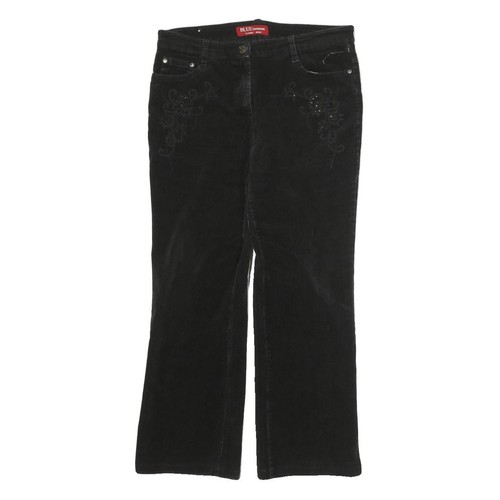 Pantalon bootcut noir coton - bootcut,