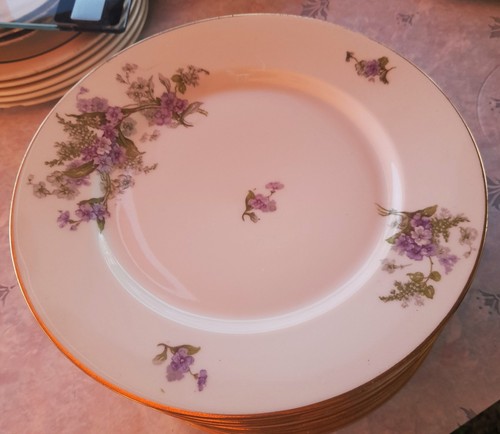Assiettes plates limoges - plates,
