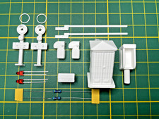 CLIGNOTEUR LED + ACCESSOIRES HO Pour PASSAGE A NIVEAU - Décor Modélisme Train HO