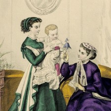 Gravure de mode ancienne