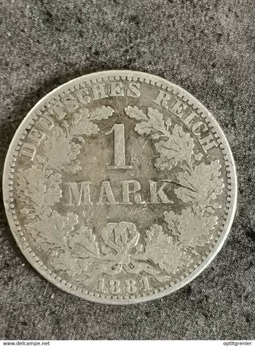 Mark 1881 argent allemagne - a,