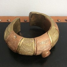 Ancien Bracelet Bijoux Bronze