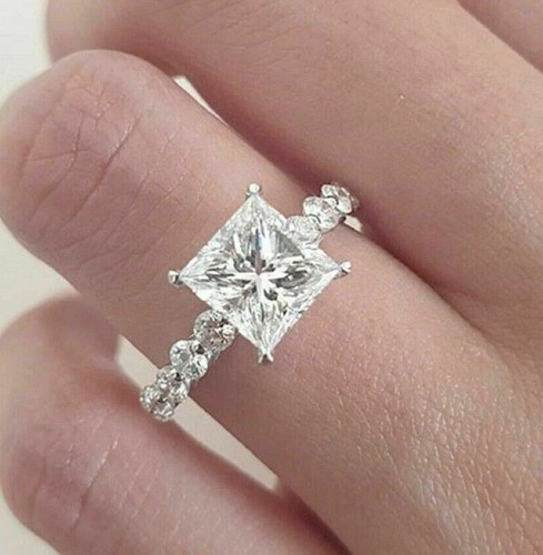 Diamant solitaire simulé - simulé, 3