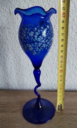 Lot verrerie art bleu cobalt - lot,