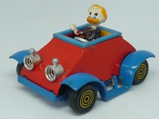 VOITURE METAL PVC ANCIENNE DISNEY POLISTIL POLITOYS GD MERE DONALD EN VOITURE