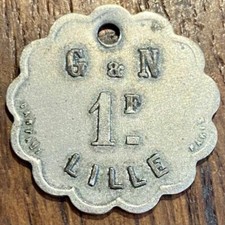 JETON CARTAUX 1 FRANC LILLE G