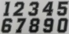 ADESIVI MOTO NUMERI GARA STICKERS  HONDA YAMAHA KTM SUZUKI  COLORE NERO. TOP!