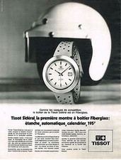 PUBLICITE ADVERTISING 014   1970   TISSOT   montre SIDERAL