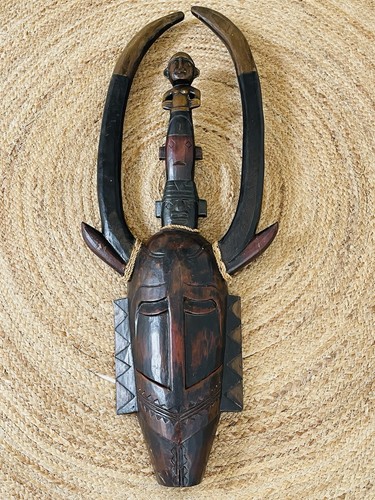 Grand masque africain bois - en,