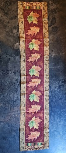 Woven fall tapestry - tapestry, table