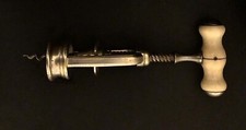 Tire-bouchon manche en os L'Excelsior Antique Corkscrew ebony handle 19th C.